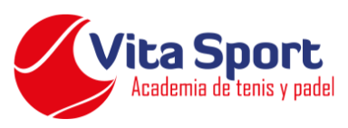 Logo de Vitasports Escuela de Tenis y Pádel, club cliente de CoolPadel Studios